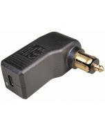Gewinkelter USB-C Normstecker, 12-24V / 5V, max. 3A, DIN-/Bordnetz-Steckdosen