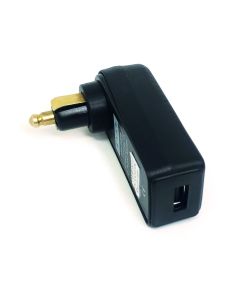 Rechtwinkliger USB-A Ladestecker für DIN Steckdose Quick Charge, 3 Amp