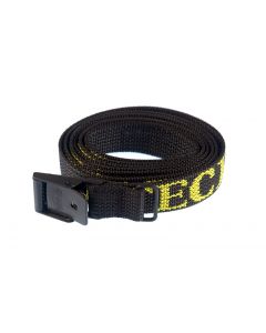 ARNO Spannriemen, 18 mm schwarz, 75 cm mit verzinkter Schnalle und gelbem  TOURATECH Logo