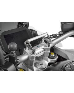 GPS-Anbauadapter auf Lenkerklemmung BMW F900GS/ Adventure, F850GS/ Adventure für Lenkererhöhung 35 mm