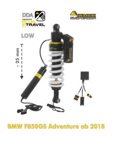 Touratech Suspension Tieferlegung Federbein -25mm für BMW F850GS Adventure (2018-2023) DDA / Plug & Travel