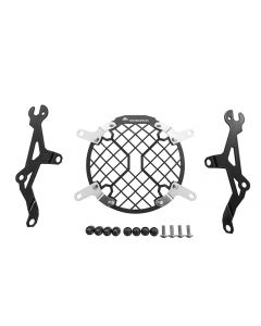 Scheinwerferschutz Aluminium mit Schnellverschluss für Triumph Scrambler 900 (-2017) *OFFROAD USE ONLY*